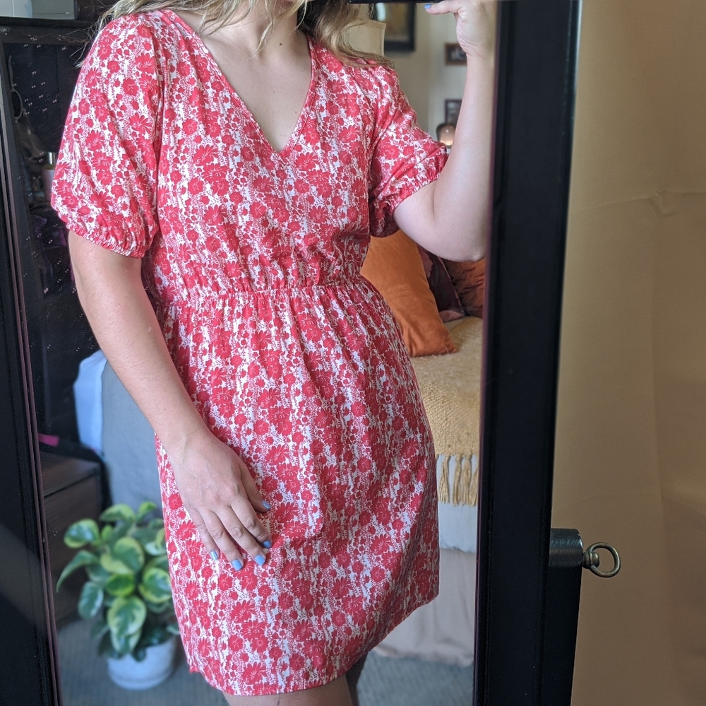 PINK PRINT FLOWER DRESS 💕👗